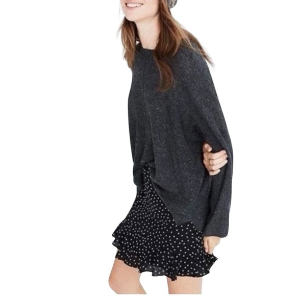 Madewell Grey Donegal Northroad Pullover Sweater size L - Picture 3 of 12